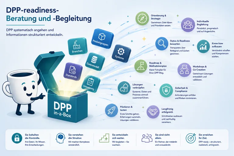 Schrittweises Vorgehen auf dem Weg zum Digitalen Produktpass